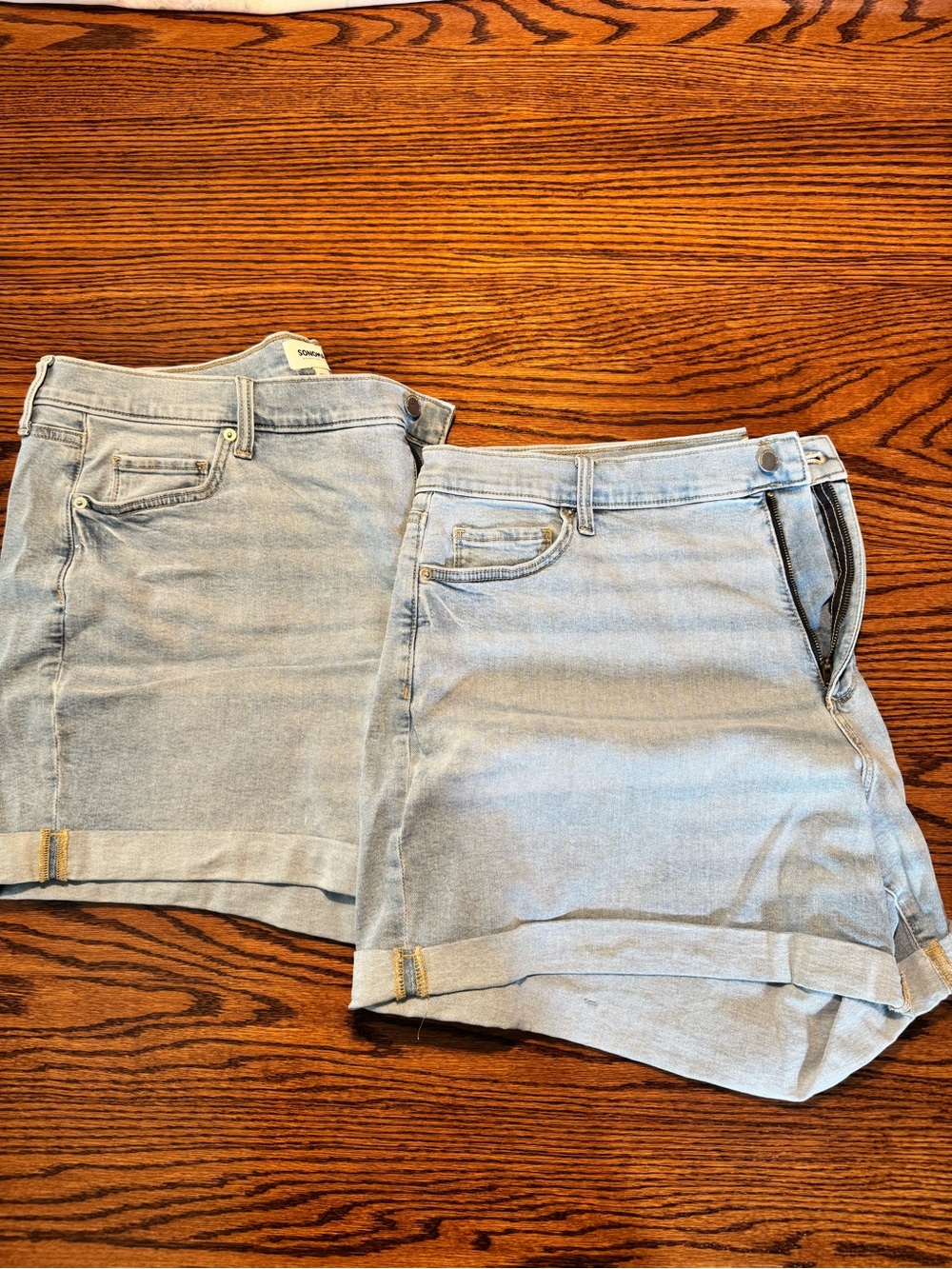 Light Wash Denim Women’s Shorts bundle of 2
